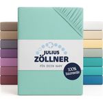 Julius Zöllner Spannbettlaken Jersey mint,60x120/70x140 cm