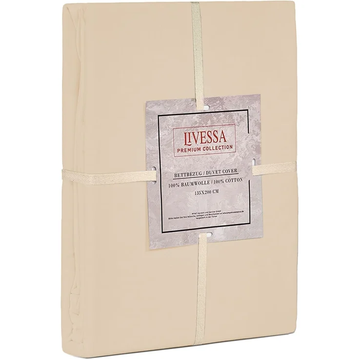 Livessa Bettbezug 220x240 cm mit Reißverschluss - Bettbezug 220x240 aus%100 Baumwolle Single-Jersey Stoff 140 g/m², Ultra weich und atmungsaktiv, Oeko-Tex Zertifiziert, 13 schöne Farben – Bild 3