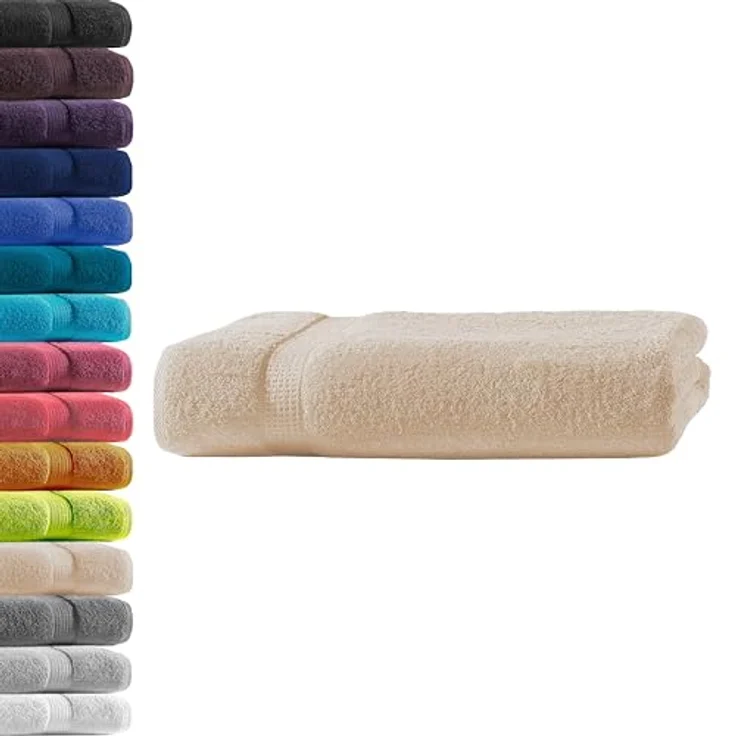 Hometex Premium Textiles Handtuch in Premium Qualität 500 g/m², Feinster Frottier-Stoff 100% Baumwolle, 1x Badetuch, weich, saugfähig, extra schwer & flauschig - TEST BILD TOP MARKE 2025 – Bild 2