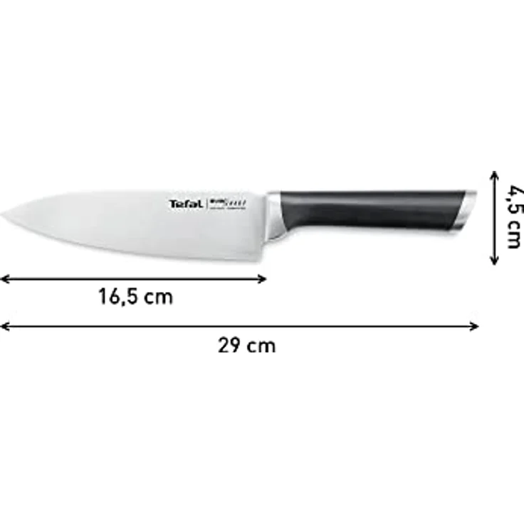 Tefal Kochmesser K25690 Ever Sharp, inkl. Messerschärfer, Edelstahl, exklusive Schleiftechnologie – Bild 4