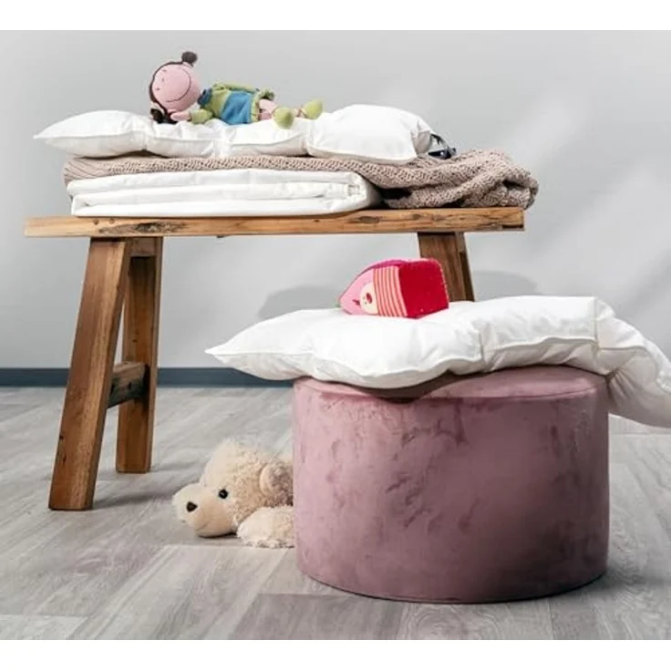 Centa-Star Microfaserkissen Flachkissen Junior kuschelig Kinder waschbar, Füllung: 100% Polyester (TREVIRA-Superloft Plus Endloshohlfaser), Bezug: 100% Baumwolle – Bild 2