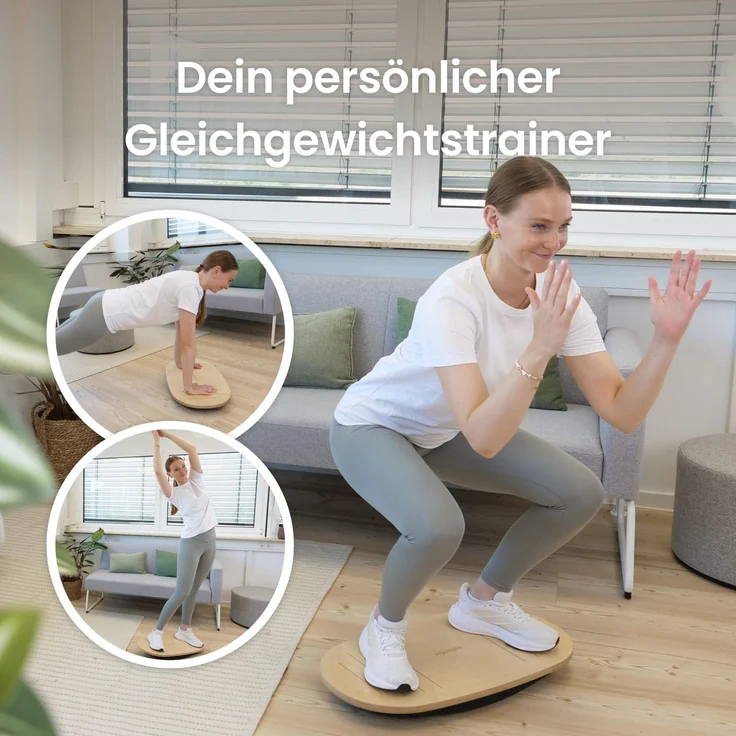 Ergotopia Balance Board Grau | Ergonomisches Wackelbrett für Büro, Homeoffice & Steharbeitsplatz | Gleichgewicht, Haltung & Rücken – Bild 3