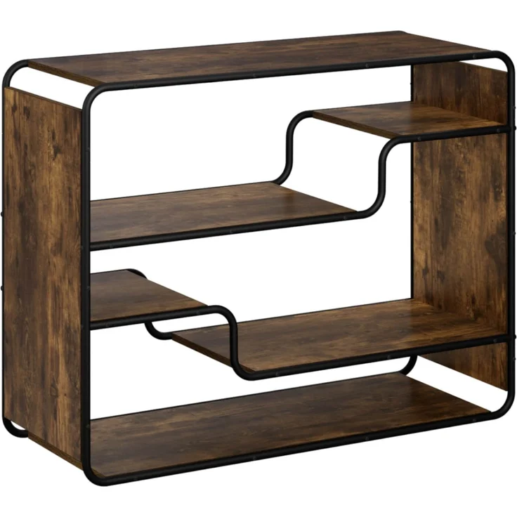 vidaXL Sideboard Räuchereiche 98 x 37,5 x 75,5 cm Holzwerkstoff 8007914 – Bild 2