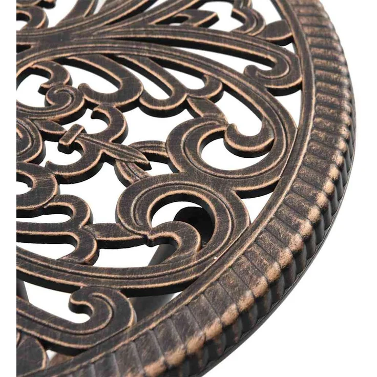 vidaXL Garten Bistro Set 3 pcs Bronze Aluminium 42002390 – Bild 9