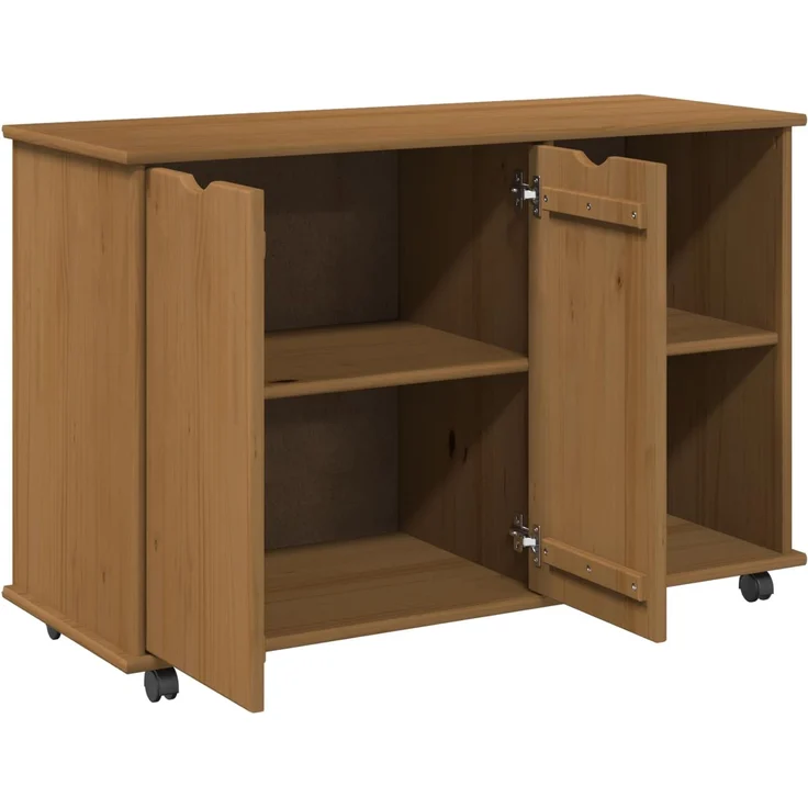 vidaXL Rollschrank MOSS 100 x 39 x 65,5 cm Massivholz Kiefer 42028384 – Bild 4