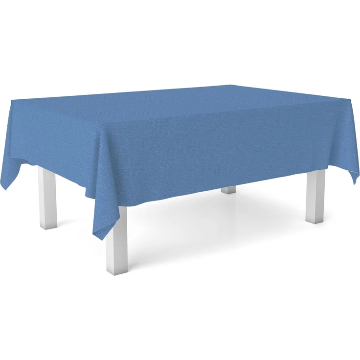 Martina Home Tischdecke, Wachstuch, TER, Blau, 140, rund – Bild 1