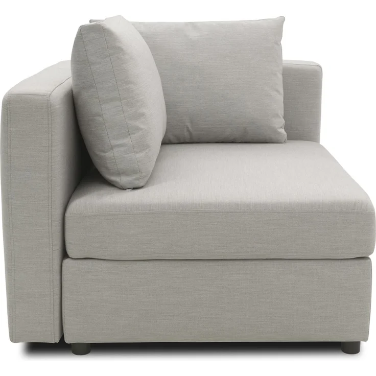 Gartenlounge Ecke Links Bozhana 110x67x96 mit Outdoorbezug in silber – Bild 3