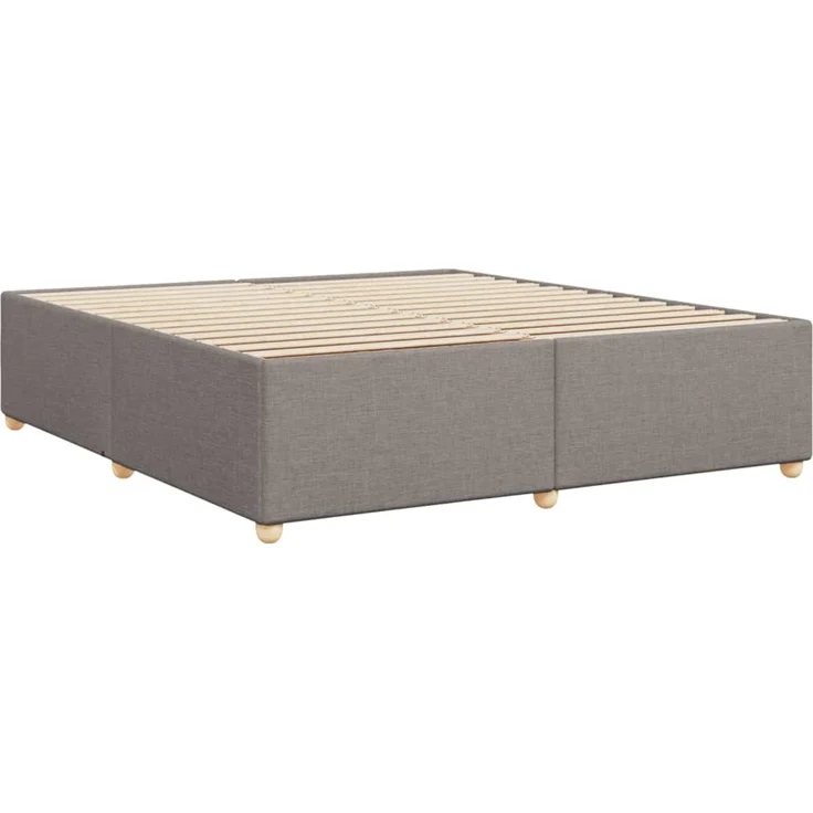 vidaXL Bettgestell ohne Matratze Taupe 180x200 cm Stoff 3284754 – Bild 3