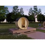 Vente-unique - Gartensauna 2 Personen - 185 x 120 x 190 cm - ISOKYRO