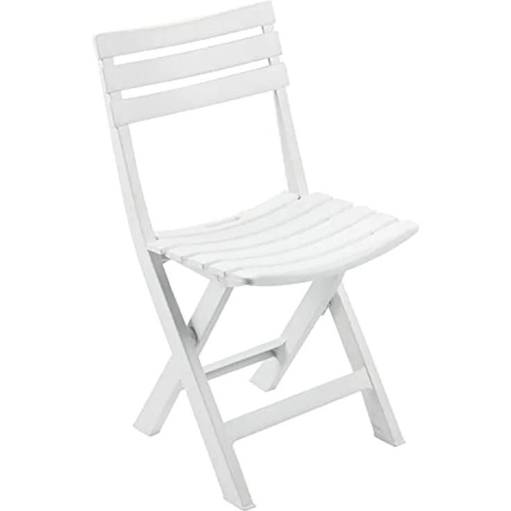 PROGARDEN Klappstuhl Birki 46x41x78 cm weiß Vollkunststoff Biergartenstuhl – Bild 2