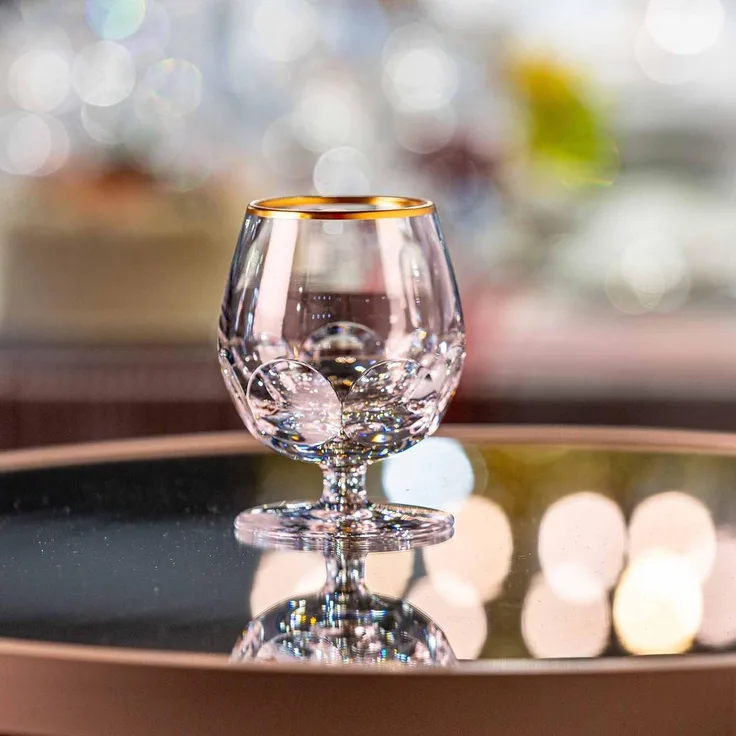Cognacglas Kristall Palais Gold clear (10,6 cm)