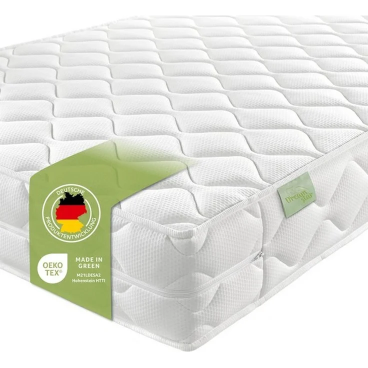 DREAMSTAR Ergo Flex Duo I orthopädische7-Zonen Kaltschaummatratze I 16 cm hoch I Öko-Tex Zertifiziert I Härtegrad 3 und 4 (H3 & H4) I Made in EU I 80x200 cm – Bild 4