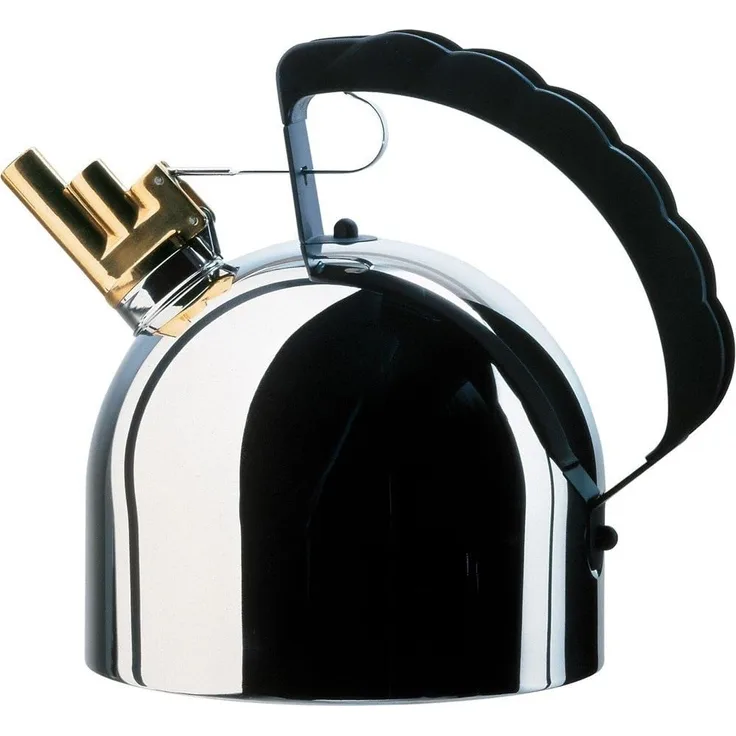 Alessi Wasserkessel mit Stahlboden (induktionsherdgeeignet) Richard Sapper - 9091fm