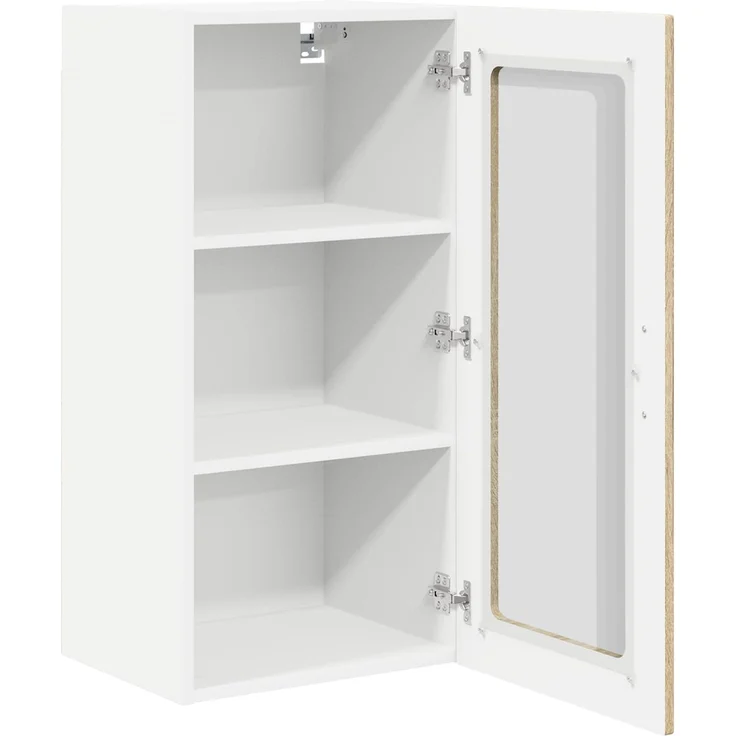 vidaXL Wandglas-Schrank PORTO Sonoma-Eiche 40 x 31 x 80 cm 885339 – Bild 5