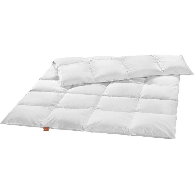 sleepling Gänsedaunenbettdecke Premium Luxus, Füllung: 100% Gänsedaunen, Bezug: 100% Baumwolle, hergestellt in Deutschland, verschiende Wärmeklassen und Größen