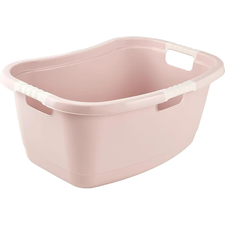 keeeper Wäschewanne janne, ergonomisch, mit Softgriffen, 65 x 45 x 28 cm, 50 l (1 St), Wäschekorb, Wanne in Nierenform – Bild 3