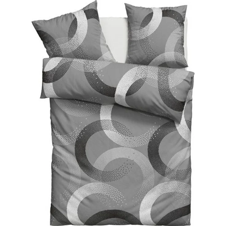 OTTO home Bettwäsche Balisa, Linon, 2 teilig, ab Größe 135x200 cm, aus 100% Baumwolle, Bettwäsche mit Kreisen – Bild 4