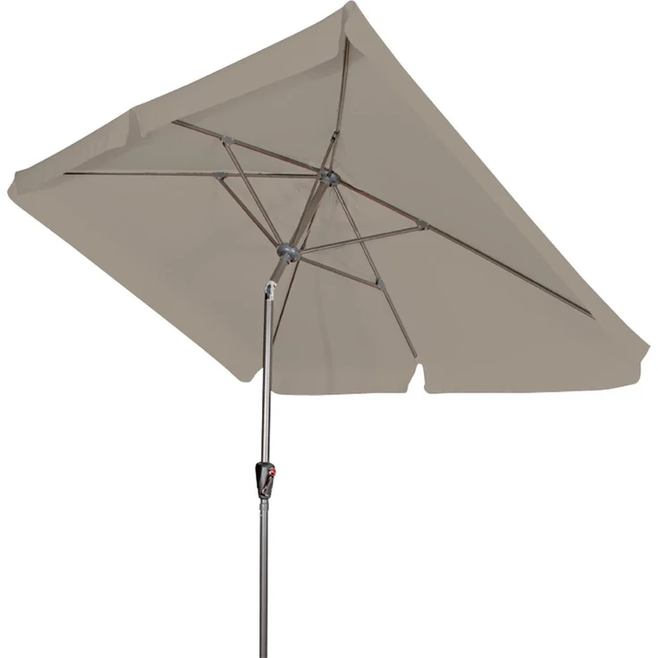 Derby by Doppler Sonnenschirm / Kurbelschirm "Basic Lift neo 210 x 140", greige, 210 x 140 cm – Bild 2