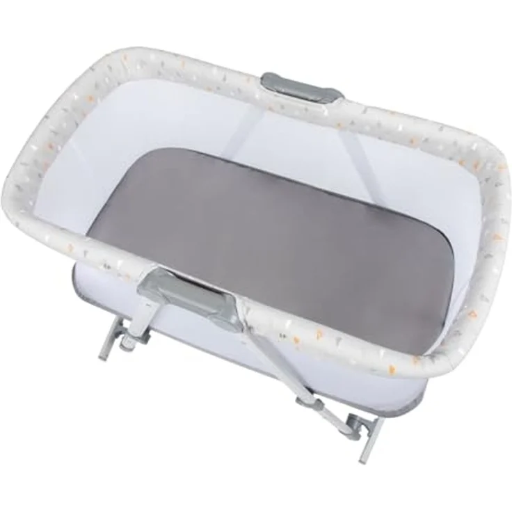 Safety 1st Babybett Morning Star, zusammen-klappbare Babywiege inkl. Reisetasche, geeignet ab der Geburt bis ca. 9 Monate, Warm Grey – Bild 2