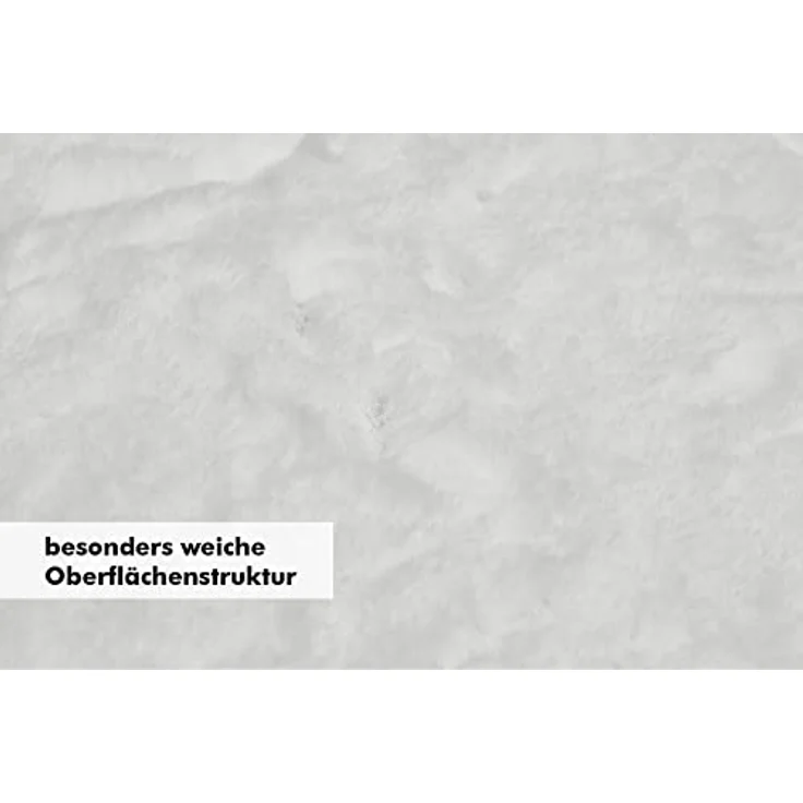 LUXOR living Fellteppich Novara, rund, Höhe: 35 mm, Kunstfell, Kaninchenfell-Haptik, besonders weicher Hochflor – Bild 6