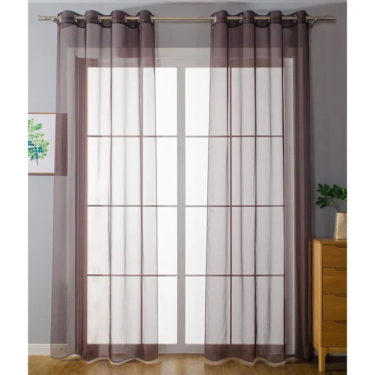 Gardinenbox Gardine, Ösen (2 St), transparent, Voile
