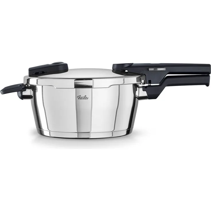 Fissler Schnellkochtopf Vitaquick® Schnellkochtopf Edelstahl 2 Garstufen Induktion, Edelstahl 18/10 (2-tlg), Made in Germany
