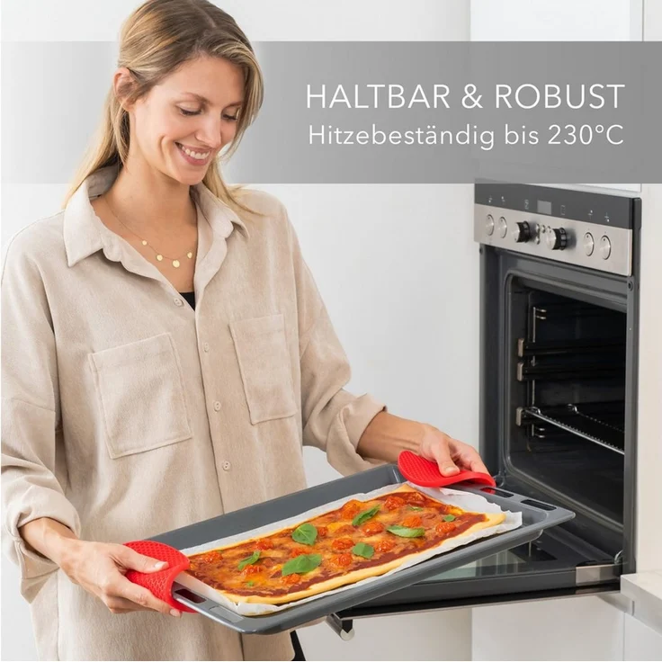 AVANA Topfuntersetzer Silikon Untersetzer Multifunktional Pfannenuntersetzer Topflappen, Zubehör für Töpfe, Pfannen, Auflaufformen, 4er Set, Hitzebeständig, Wabenmuster (2 Rund, 2 Viereckig) – Bild 3