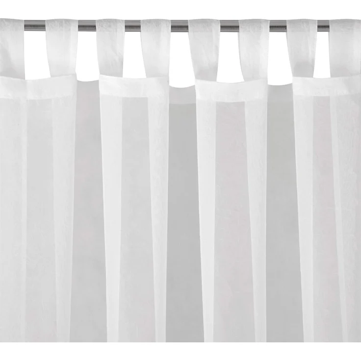 Gardine LUCY weiß 140x250 Schlaufen – Bild 5