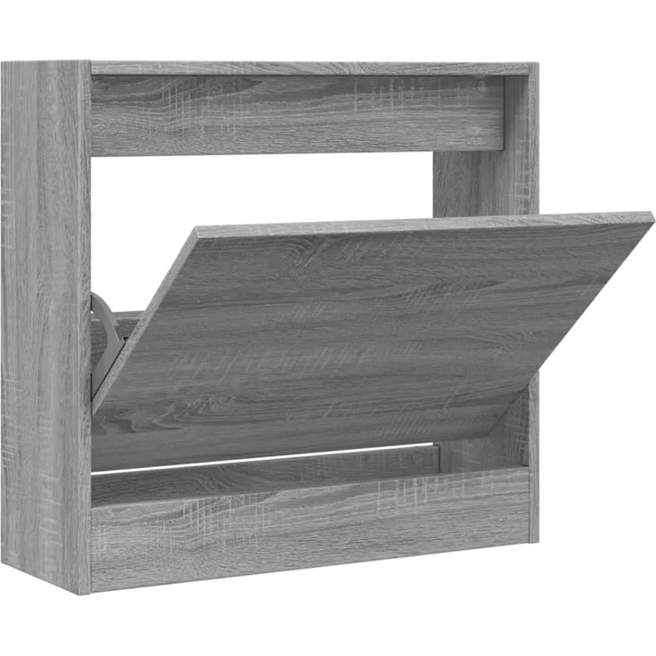 vidaXL Schuhregal Grau Sonoma 60x21x57 cm Holzwerkstoff 839887 – Bild 1