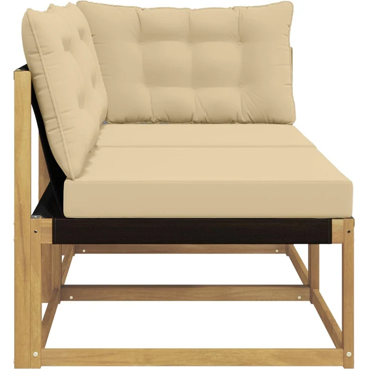 vidaXL Sectional Sofa Einheiten 2-Sitzer Massivholz Akazie 901656 – Bild 6