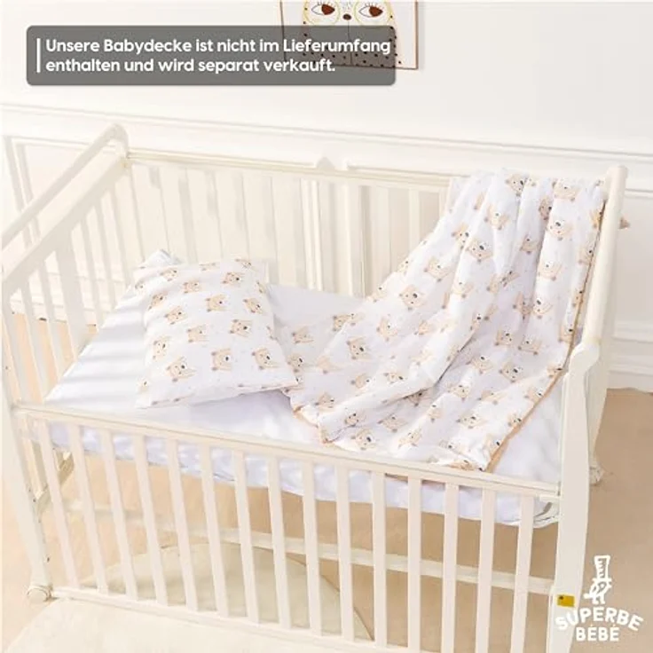 Kinderkissen Mit Kopfkissenbezug Aus Baumwolle- Kopfkissen Geeignet Für 3 Bis 10 Jahre - Größe 60x40 cm - Weiches Kissen Hypoallergen Maschinenwaschbar - Ideal Fürs Bett, Reisen und Schläfchen – Bild 6