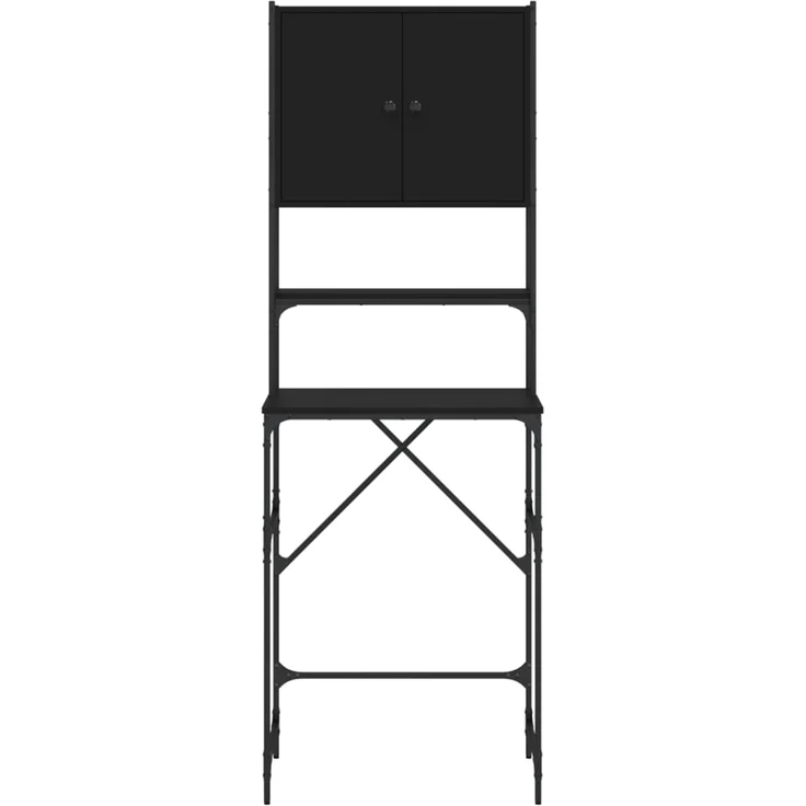 vidaXL Waschmaschinenschrank Schwarz 68x48,5x194 cm 838973 – Bild 7