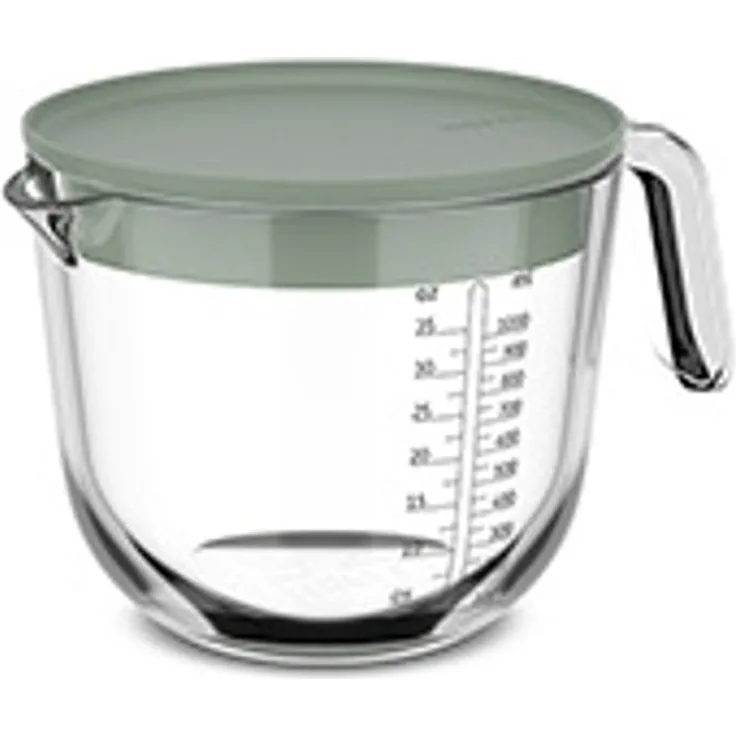 Mepal Glasmessbecher Chef It 1000 ml mit Deckel Nordic Sage