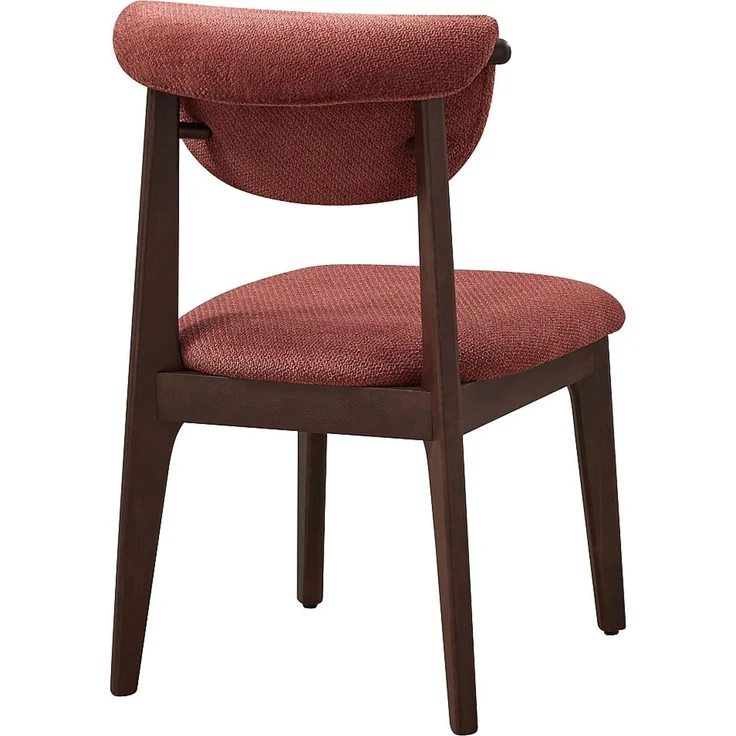 Vente-unique - 2er-Set Stühle aus Strukturstoff und Kautschukholz - Braun - GABIEL – Bild 9