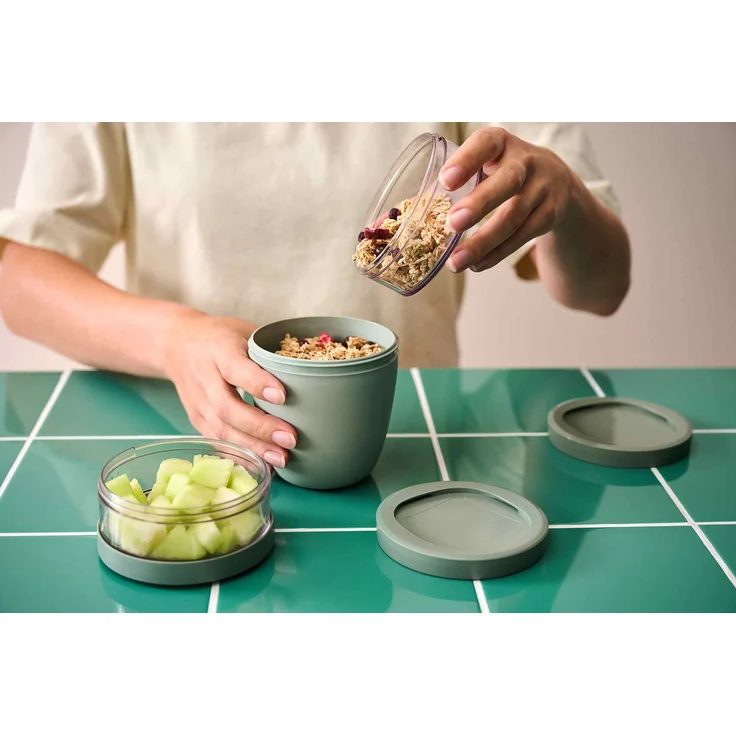 Mepal Ellipse Lunchpot 500 ml + 2x200 ml - Nordic Sage – Bild 4