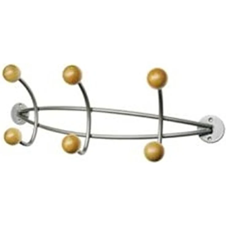 ALCO Wandgarderobe Metall pulverbeschichtet 47 x 16 x 15 cm silber – Bild 2