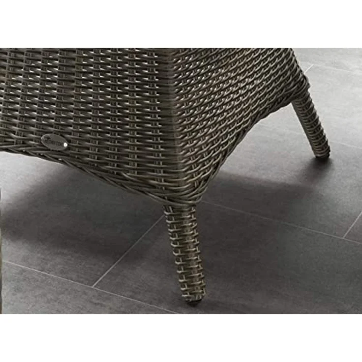 Destiny Garten-Essgruppe MALAGA LUNA, (13-tlg, 4x Sessel, 1x Tisch, inkl. Auflagen), Aluminium, Polyrattan – Bild 7
