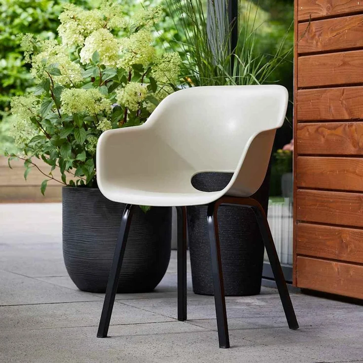 Keter Gartenstuhl mit Metallbeinen Noa 2 Stk. Silber-Salbei 447616 – Bild 3