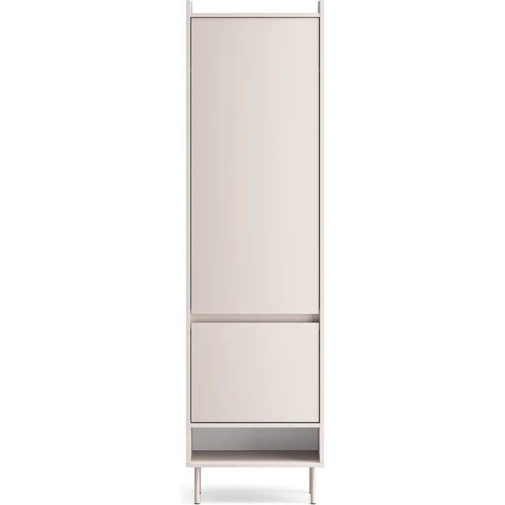 Selsey "Dioce" Kleiderschrank 2-türig, Stange und Regal, greige, 54 cm – Bild 6