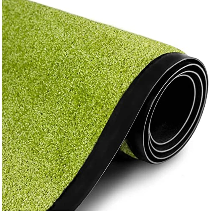 etm Hochwertige Fußmatte | schadstoffgeprüft | bewährte Eingangsmatte in Gewerbe & Haushalt | Schmutzfangmatte mit Top-Reinigungswirkung | Sauberlaufmatte waschbar & rutschfest (120x300 cm, Grün) – Bild 7