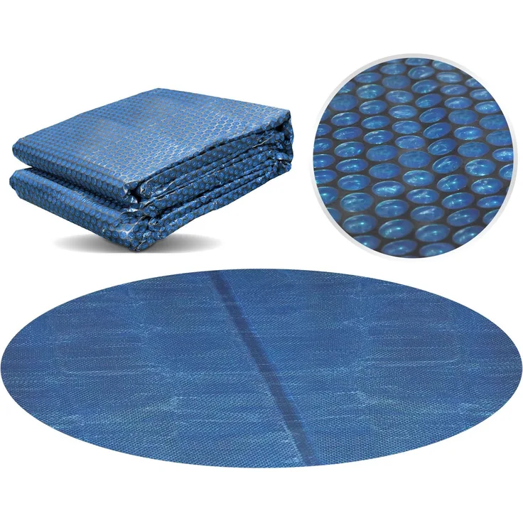 Miganeo Pool Solarfolie Ø 305 cm rund | schwarz/blau