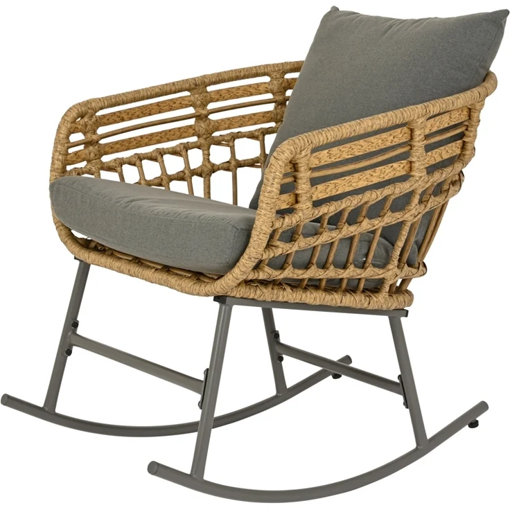 2er Set Kaemingk River Schaukelstuhl wicker natural – Bild 1