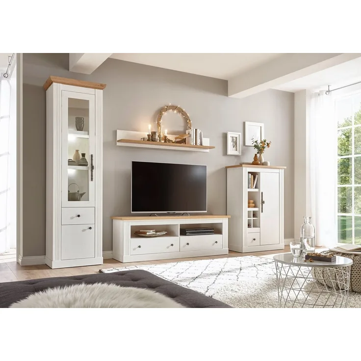 Home affaire Wohnwand Westminster, (Set, 4-St), im romantischen Landhausstil, exclusiv by Otto