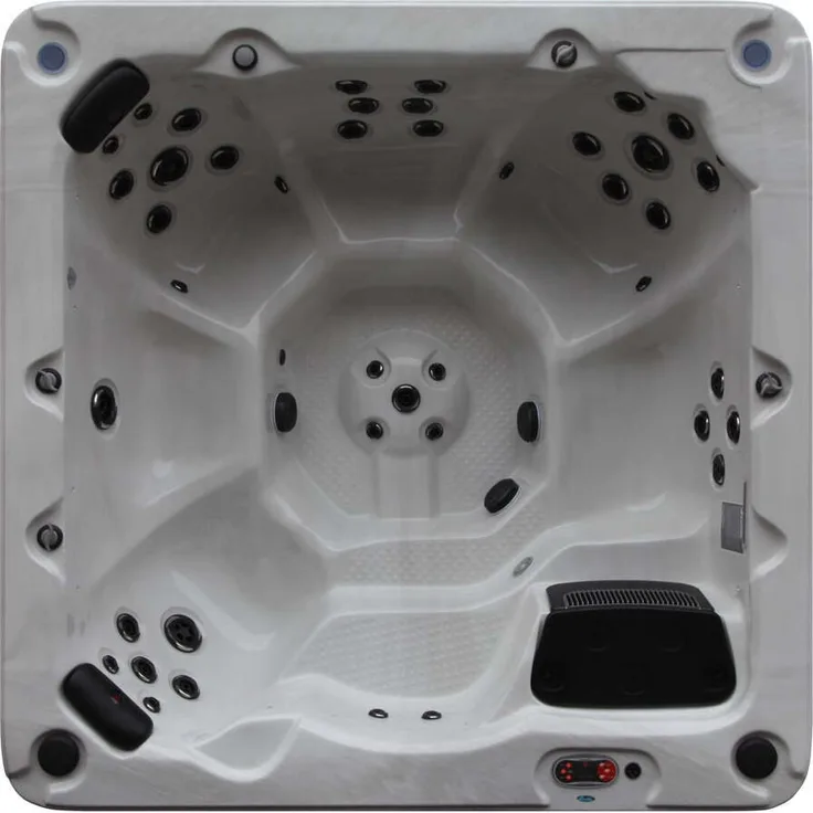 Canadian Spa Company Victoria UV6-Personen Whirlpool, 219 x 219 cm, 7 Personen, 44 Düsen, LED-Beleuchtung, integrierte Aromatherapie