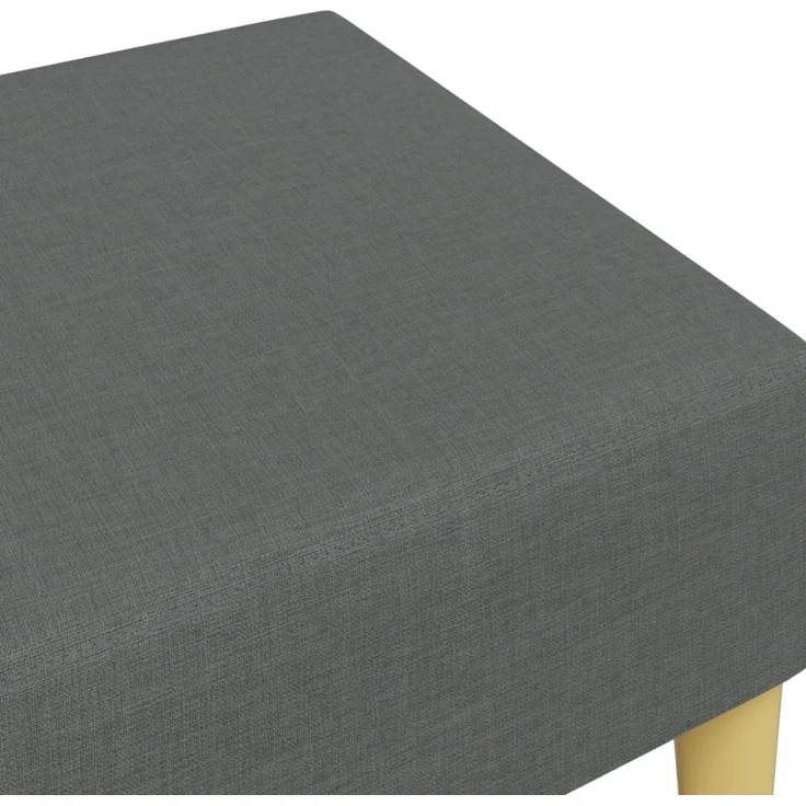 vidaXL Fußhocker Dunkelgrau 77x55x31 cm Stoff 379554 – Bild 3