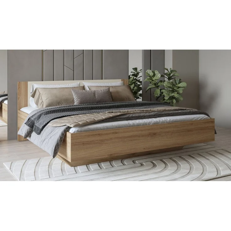 Home affaire Bettgestell Bitry, Breite 160 bzw. 180 cm, moderner Bettrahmen, Doppelbett in zwei Grössen – Bild 3