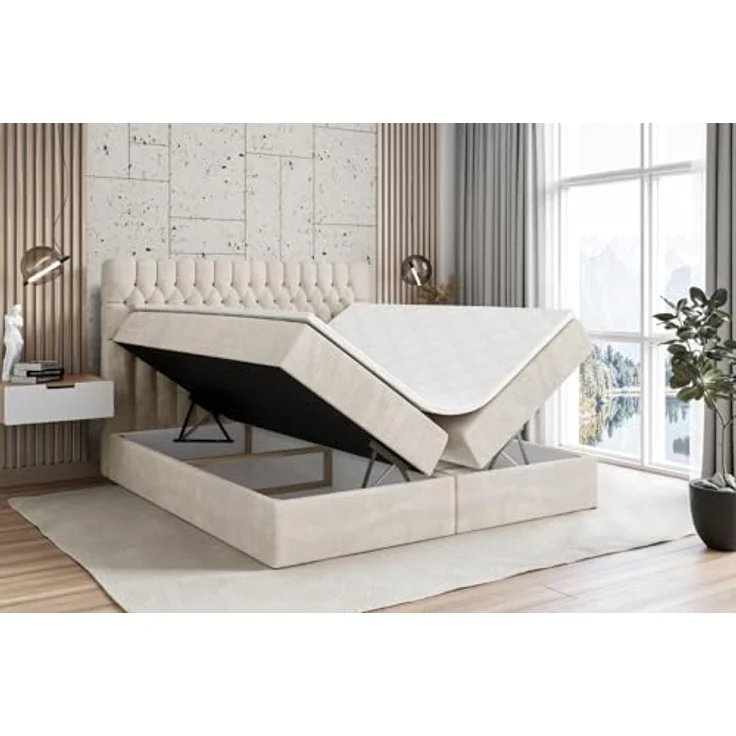 ALTDECOR Boxbett SERENE (Multipocket-Matratze H4, H3 Matratze Bonellfederung, Topper, Kopfteil) – Bild 5