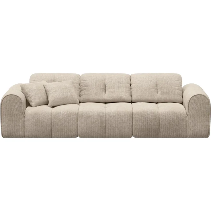 skølm 'Vanaheim' Sofa 3-tlg, 3er Sitz mit 2 Kissen, beige