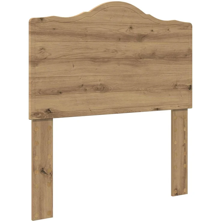vidaXL Bettrahmen Kunsthandwerk Eiche 90 x 200 cm Massives Kiefernholz 3413361 – Bild 5