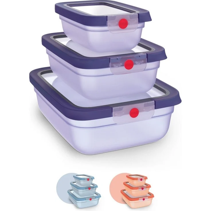 Emsa Frischhaltedose oneClick, Polyprophylen (PP), (Set, 3-tlg), verschlossen mit nur 1 x Klick, 100% dicht, made in Germany – Bild 5
